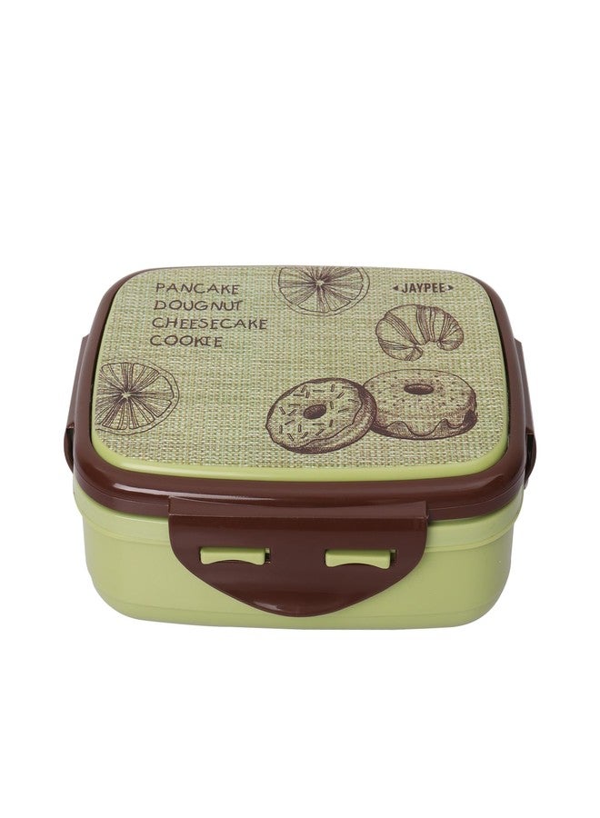 JAYPEE Ecosteel Jr. Kid's Insulated Inner Stainless Steel Lunch Box Leakproof, Airtight Lunch Box, Lunch Box for School Boy & Girls,550ml, Green - Image 1